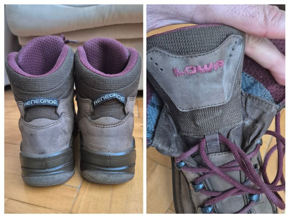 Ghete Lowa Renegade GTX Mid W, Gore-Tex & Vibram, Damă - 39