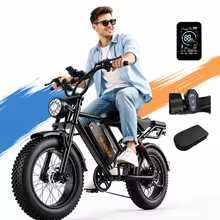 Чисто нов електрически  ,  Супер Велосипед , HEADEER BK20, Мотор 750W  Дебели гуми, - сменяема Мощна батерия 48 V 20 Ah,