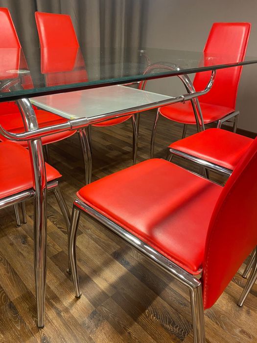 Трапезна маса и столове - 150x90x75 cm