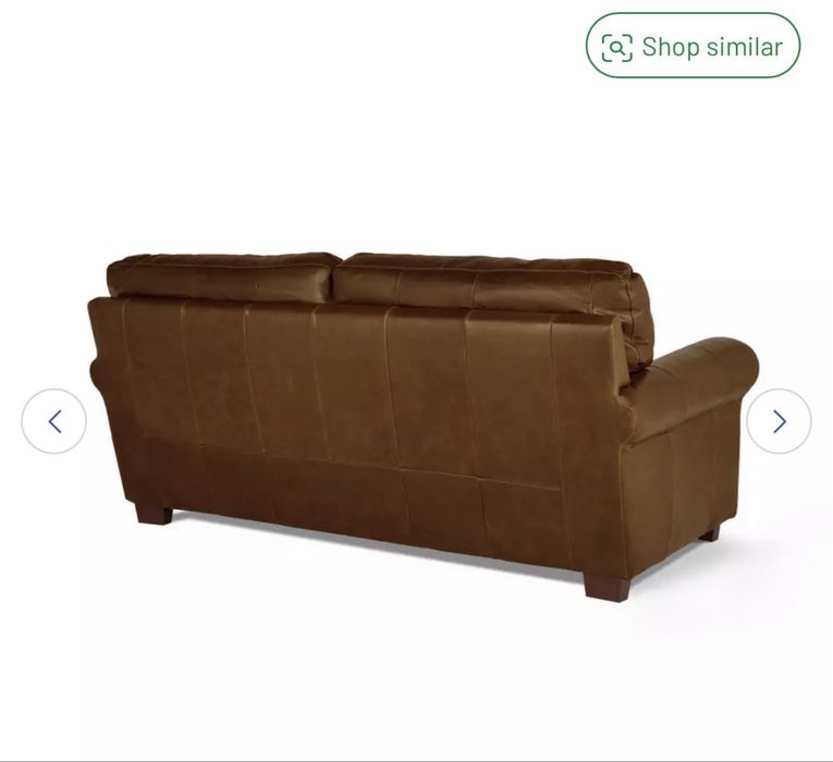 Canapea din piele cu 3 locuri Argos Home Salisbury -