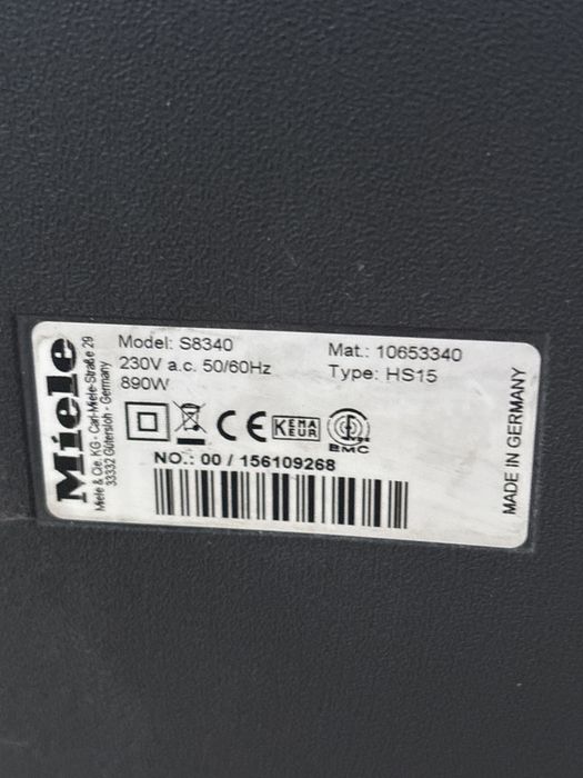 Aspirator Miele S8340 pentru piese
