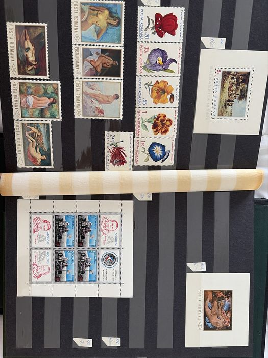 Clasor timbre România 1970–1971, serii complete și colițe, Expo ’70, sport, artă