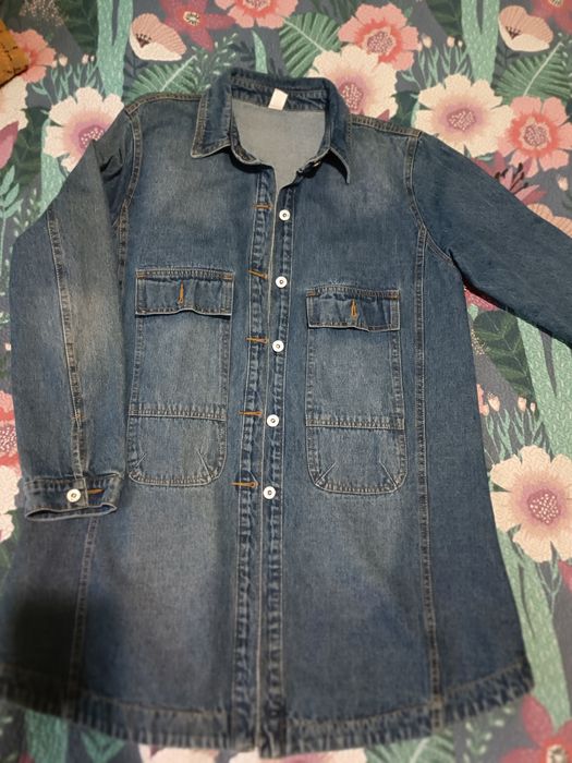 Новый джинсовый кардиган большого размера