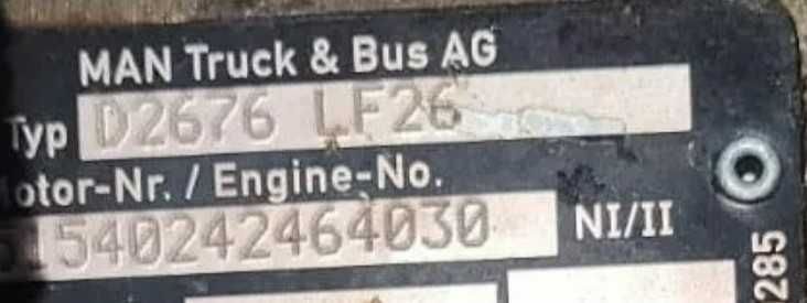 Motor complet D2676 LF26 MAN TGX / TGS Euro 6 - Piese de motor MAN