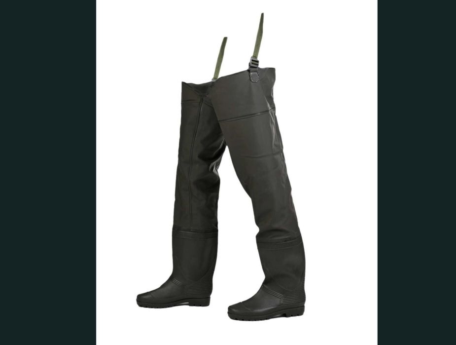 Дълги гумени рибарски ботуши