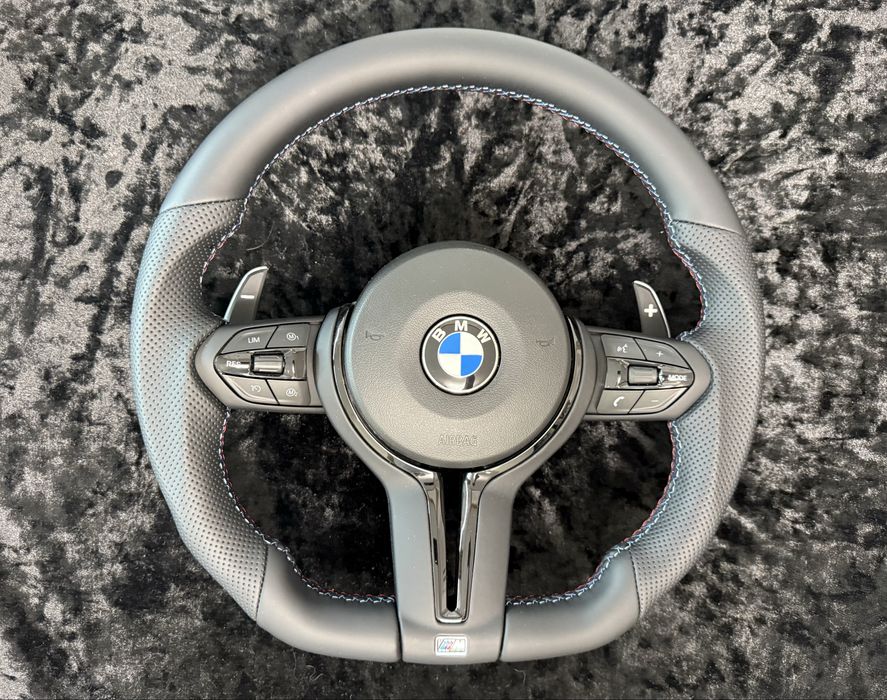 Volan tesit negru BMW M Sport Padele E60 E90 F10 F30 F32 F36 F15 F16