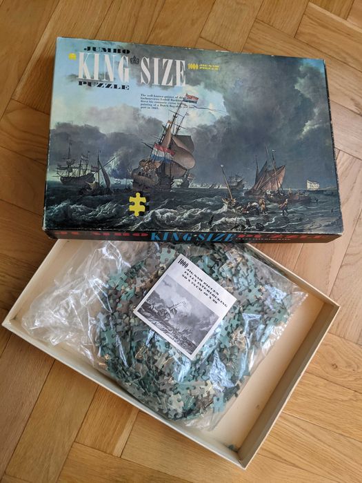Puzzle 1000 piese - Pictura nautica vas olandez