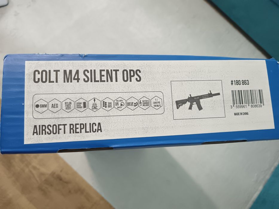 Еърсофт реплика COLT M4 silent ops + екипировка