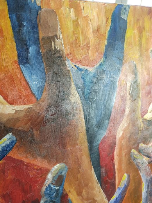 Pictura in ulei pe panza W. Hartmann " Speranta " 1