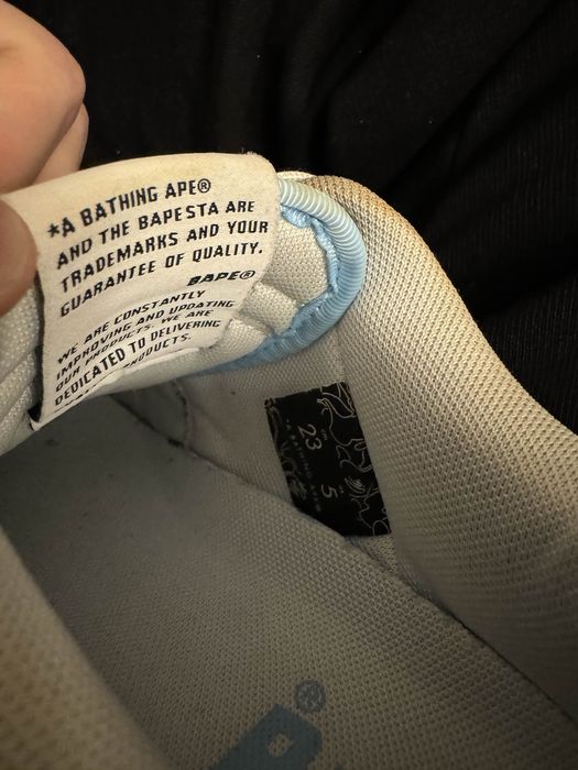 Bapesta Baby Blue Patent