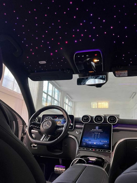 Kit fibră optică plafon înstelat RGB aplicație Android IOS telecomandă