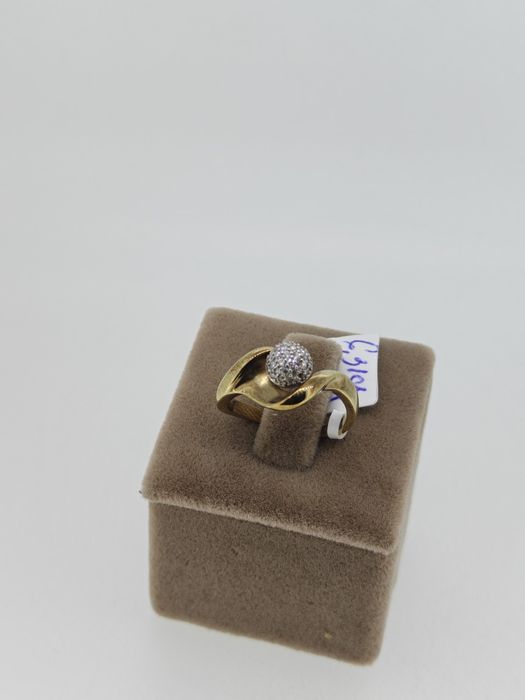 Inel aur 18k cu diamante naturale 6.31 Gr (r)