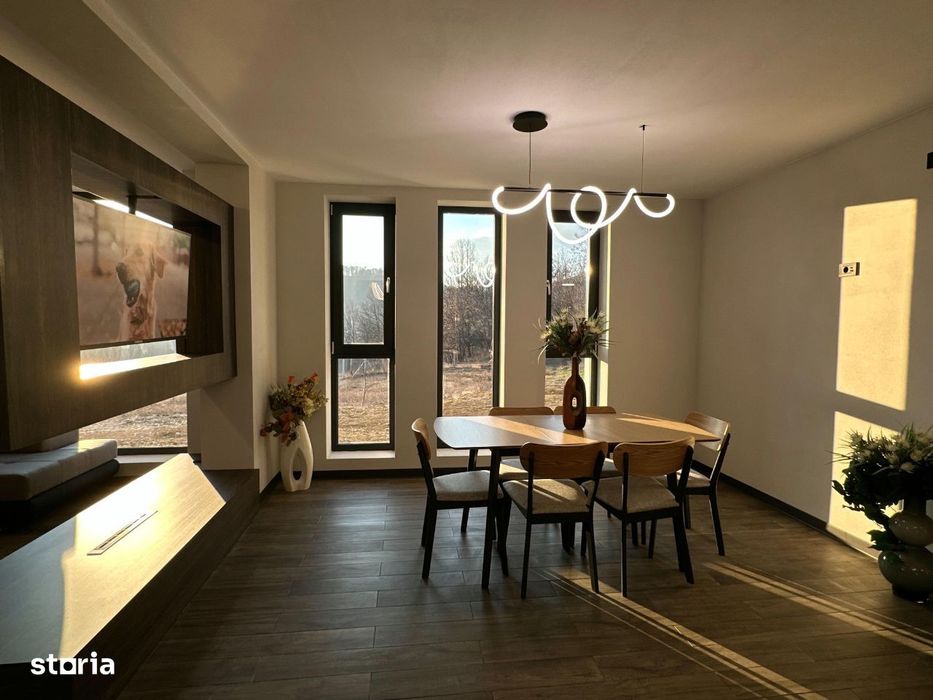 Casă nouă modernă de vânzare în duplex - Vlăduceni, 10 minute de oraș
