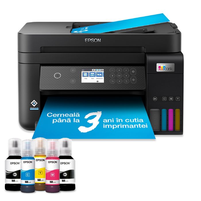 Multifunctional Inkjet color CISS Epson EcoTank L6270, A4, ADF, Wirele