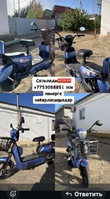 Скутер SK 8 көк түсті