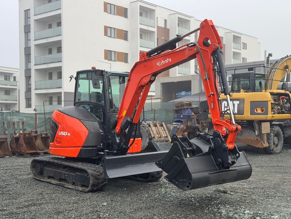 Kubota U50-5  an 2022 ore 1500 3 cupe Rhinox cupla rapidă
