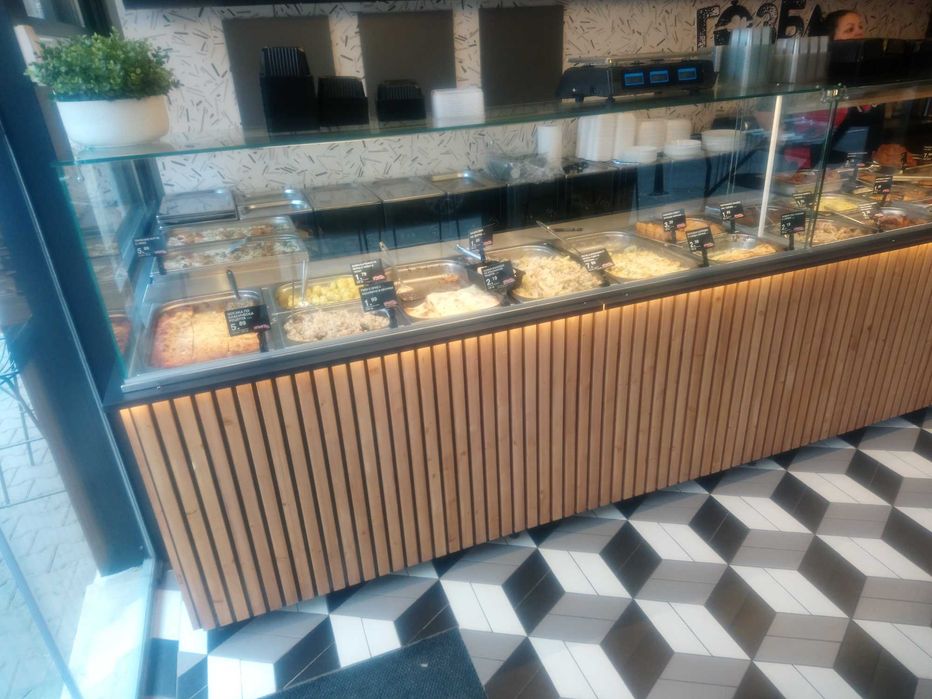 Топли Бен Мари и хладилни витрини за бързо хранене - по поръчка