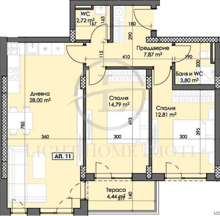 Продава се Тристаен апартамент в Пловдив, Тракия - 106 кв.м за 1163 €/кв.м - Снимка #2