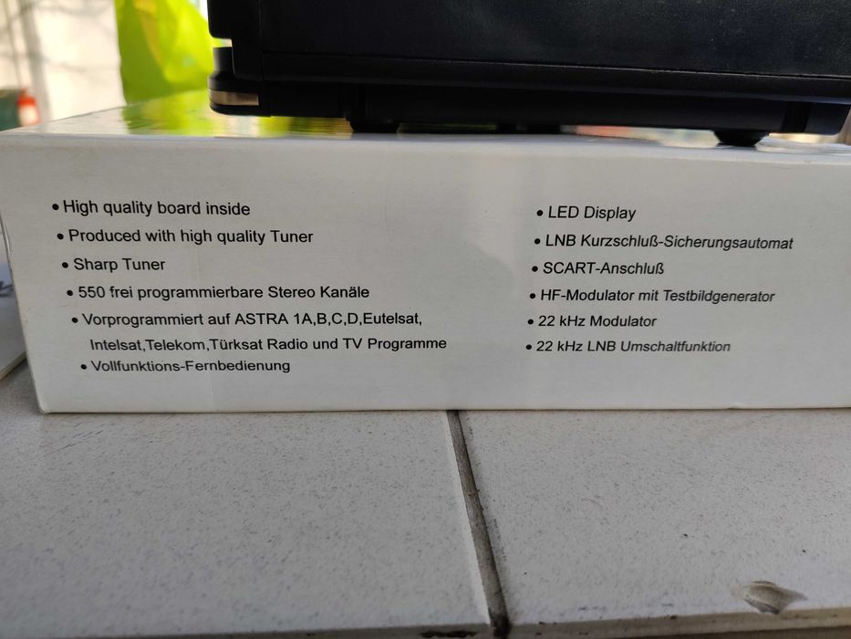 Receptor/receiver satelit stereo SAMNE 2000, 550 canale, nou