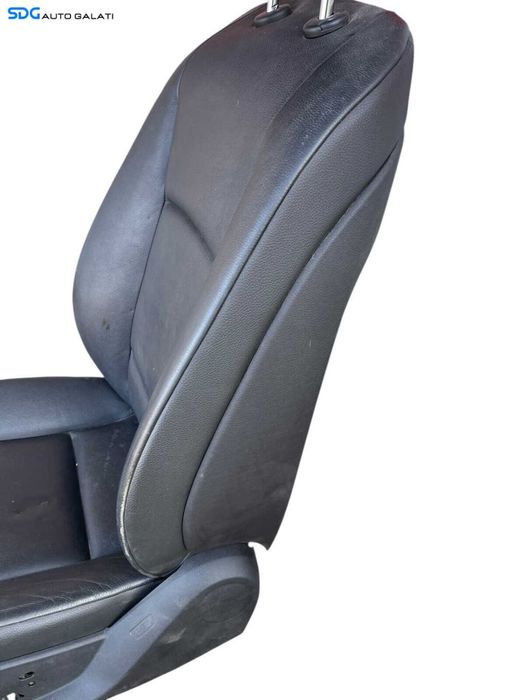 Scaun Piele Neagra cu Incalzire Stanga Fata Sofer BMW Seria 5 F10 F11 2009 - 2017 Cod 52107234966 52107266345 52109144893 52107230648 [B4800]