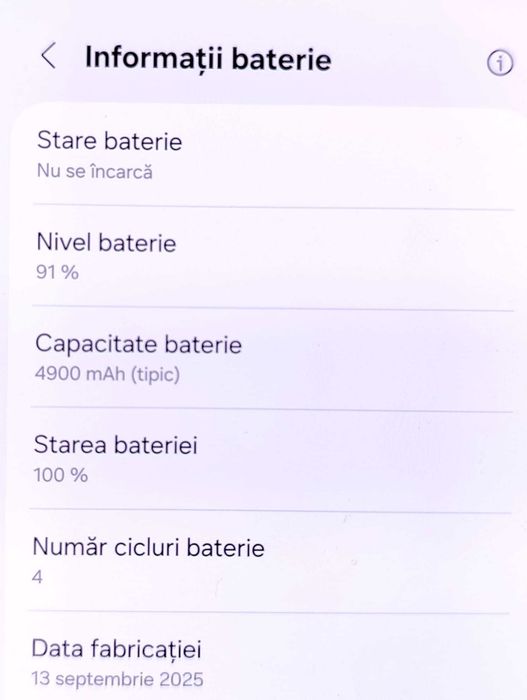 (AG35 B 34711) Telefon Samsung S25 FE - 2050Lei Garantie 2ani!