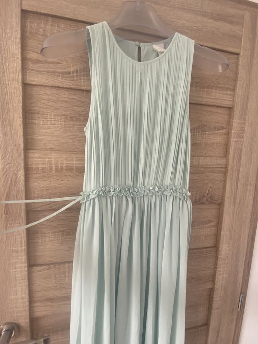 Прекрасна ефирна рокля H&M, мента, р-р 38 М