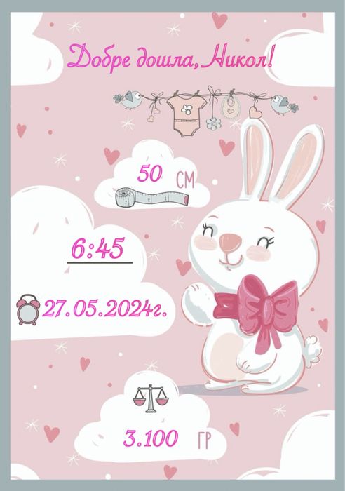 Бебешка визитка