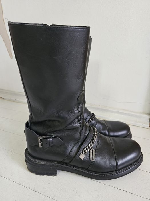 Ghete biker John Richmond din piele