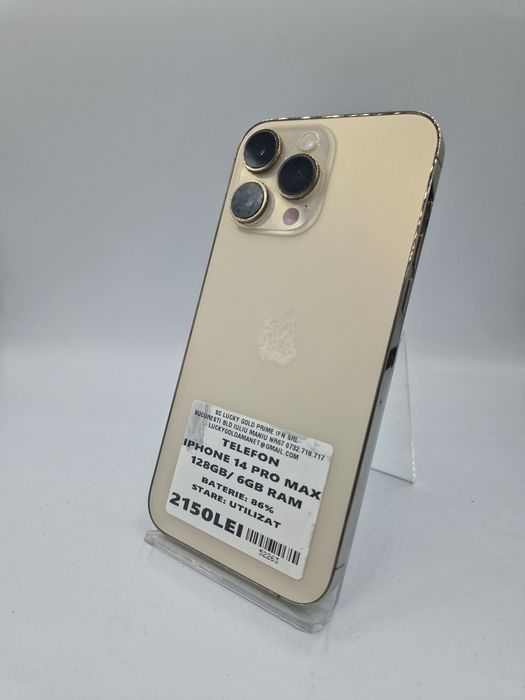 Iphone 14 Pro Max 128GB / 6GB RAM 86% BATERIE Garantie #52263