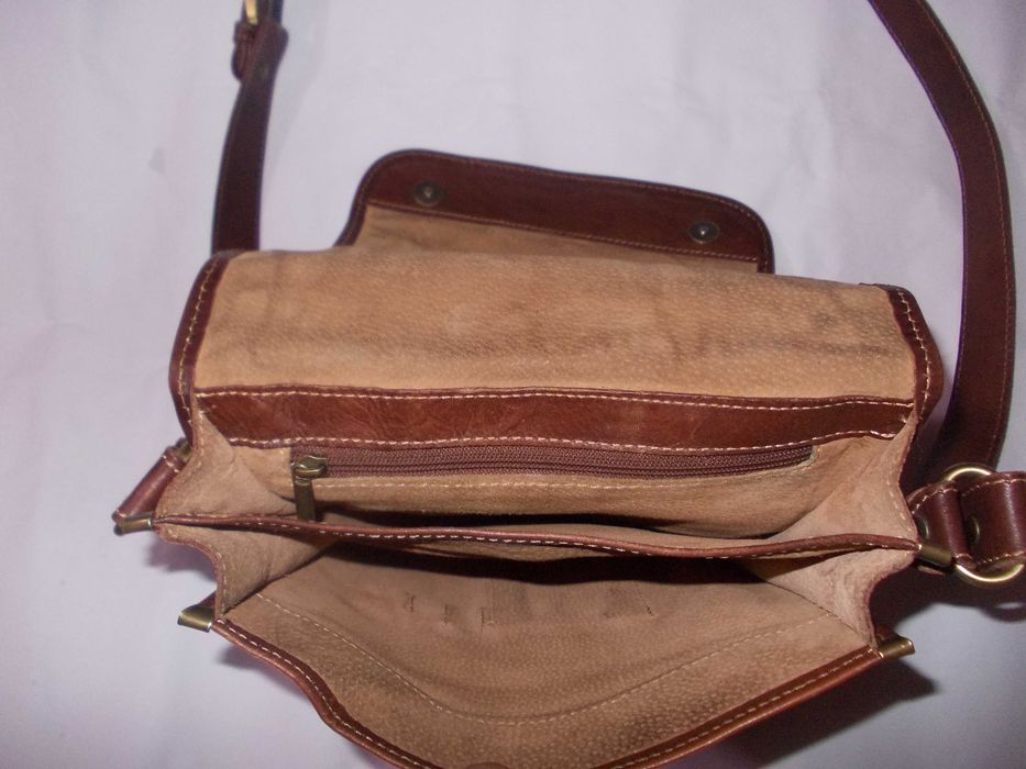 Borseta barbat piele naturala bivol geanta medie 29cm Italy Poze reale