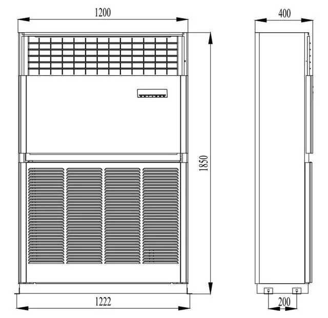 Кондиционер напольный колонного типа 100 INVERTER Optom va donaga