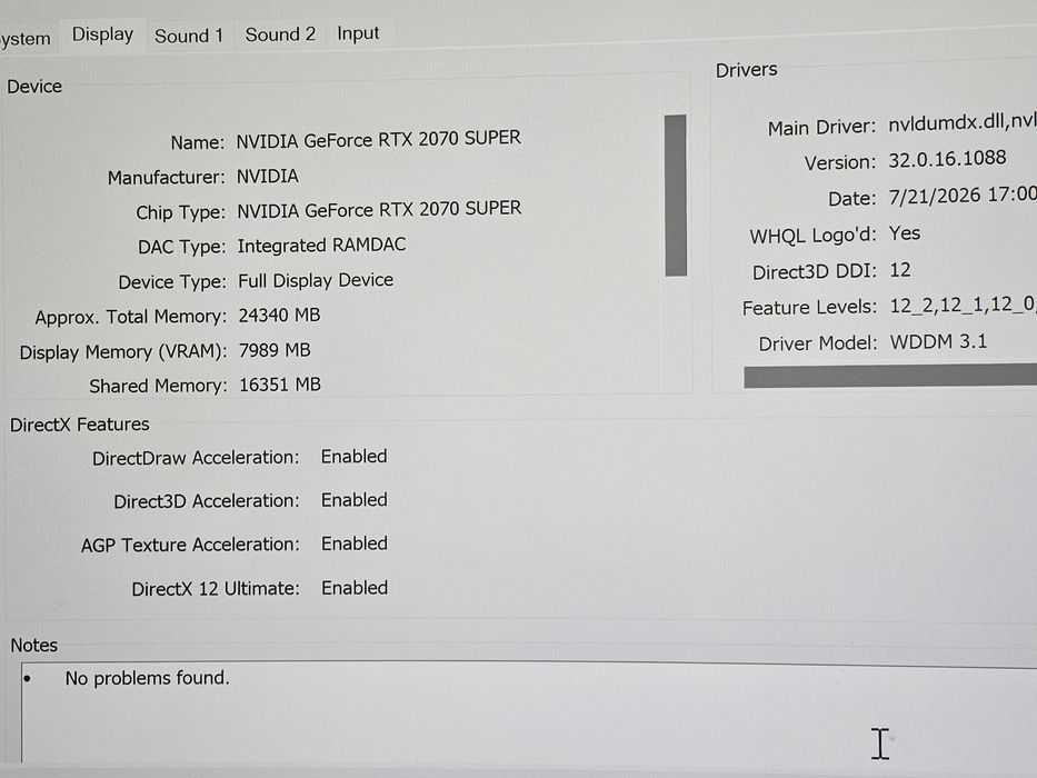 Calculator PC Gaming  RTX 2070 Super i5 10400f 32gb ram ddr4 1tb m2