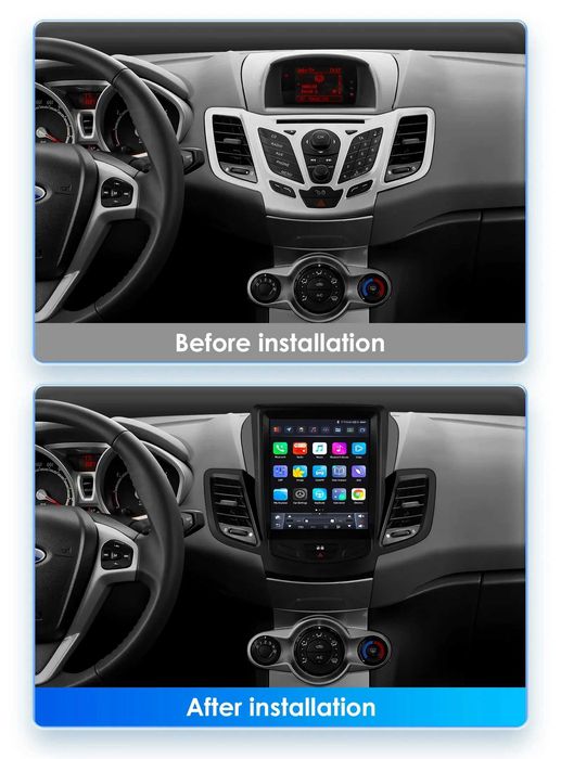 Мултимедия 9.7″ Android 14 за FORD FIESTA MK7 VII CARPLAY навигация