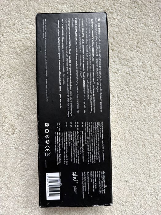 Placa de indreptat par Ghd Mini, placi subtiri, negru
