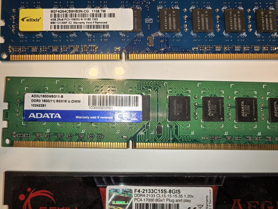 Рам памет DDR4, DDR3, DDR2, DDR