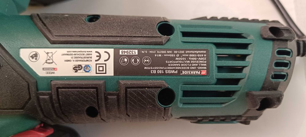Slefuitor pereți și pardoseli Parkside PWBS 180 B3 șlefuit 1050w