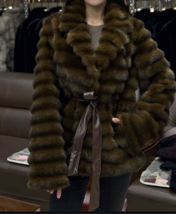 Шуба эко женская