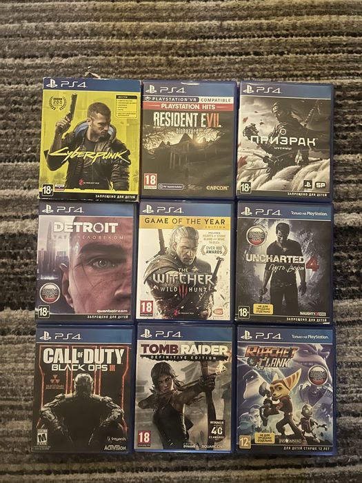 Обменяю или продам игры на пс4 и пс5