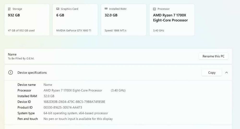 PC Ryzen 7/GTX 1660 Ti/32GB RAM; Коплект бюро и стол подарък