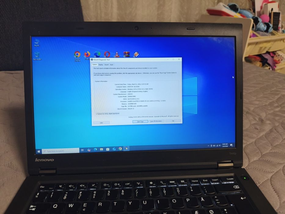 Laptop gaming Lenovo i5 Ram 16Gb ssd 256 video 4Gb win 10 ROBLOX GTA