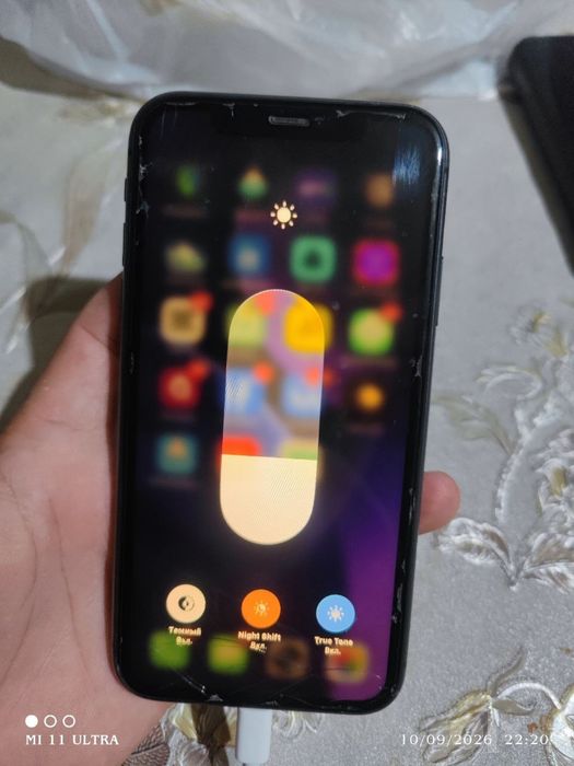 Iphone 11 64 gb batareya holati 73 %