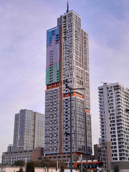 Ташкент Сити ЖК Nest One 2-комн 15/23 55,26 м² коробка вид на парк