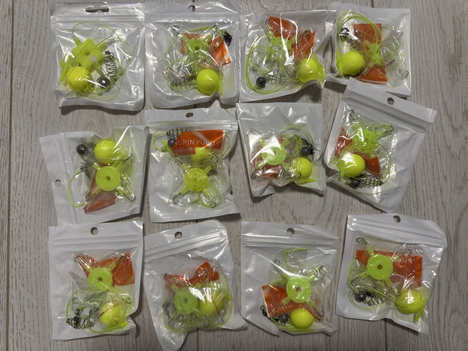 комплект Raptors с четири куки за улов на шаран 20 бр