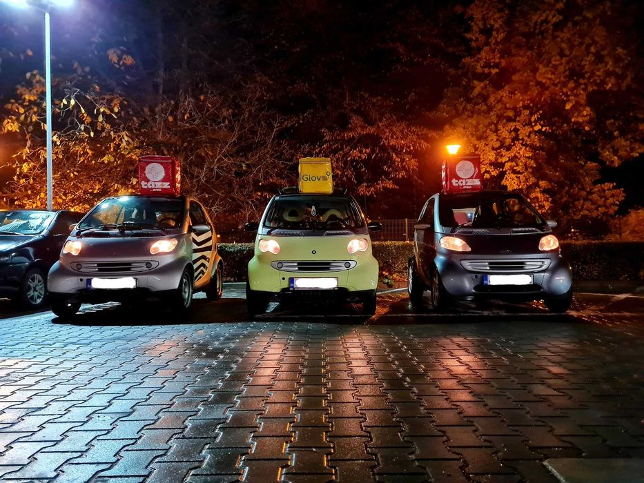 Inchirieri Auto Smart Fortwo pentru Delivery Glovo/Wolt/Bolt