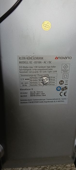 Frigider auto Ambiano