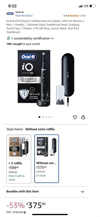 Професионално и персонализирано миене Oral-B iO™ 10- най-висок клас