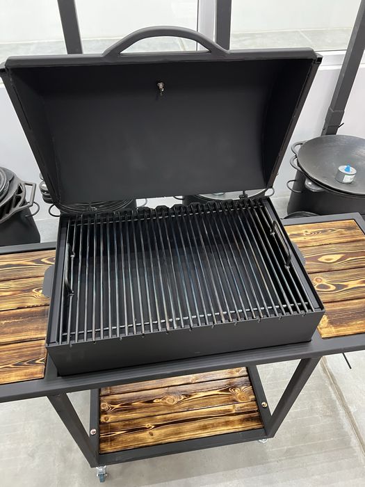 Мангал гриль с крышкой