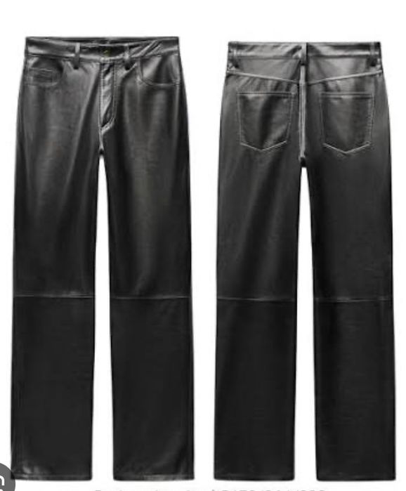 Панталон Zara, естествена кожа . Размер М