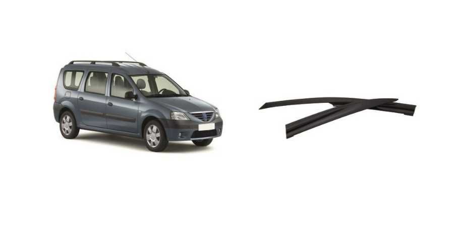 Paravânturi geamuri pentru DACIA LOGAN MCV / 2013-2017 / Negru lac