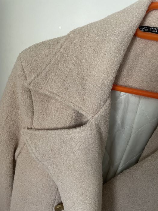 Vand palton lana roz prafuit